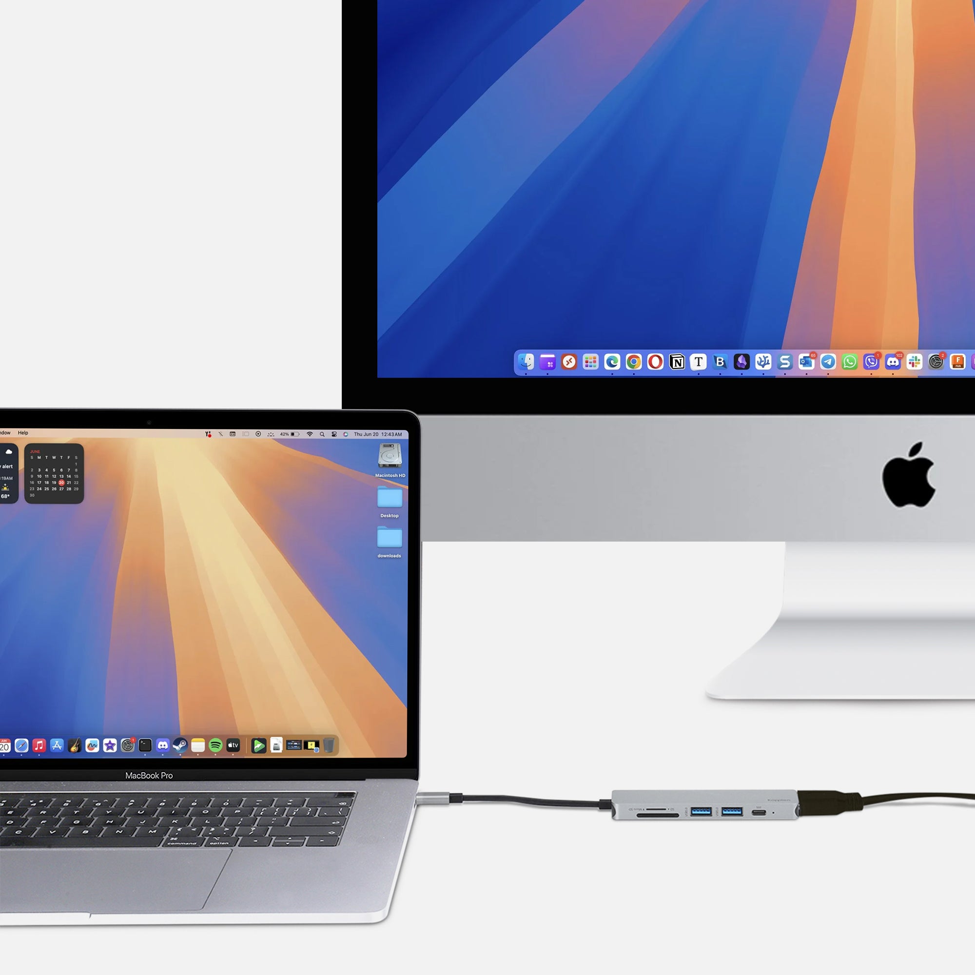 6-Port USB-C Hub | 4K Video, Data, Power Delivery