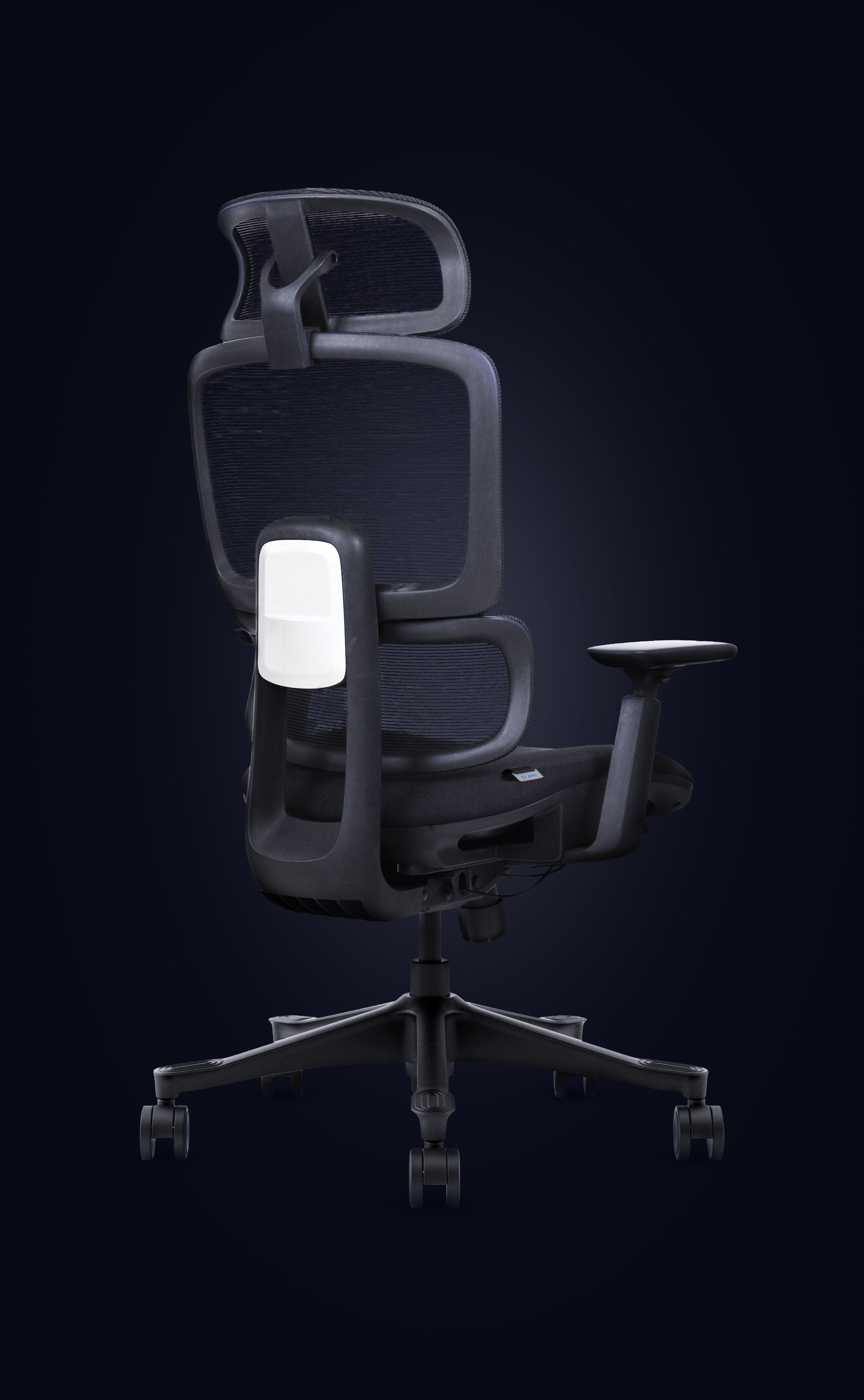 rear quarter view of chair