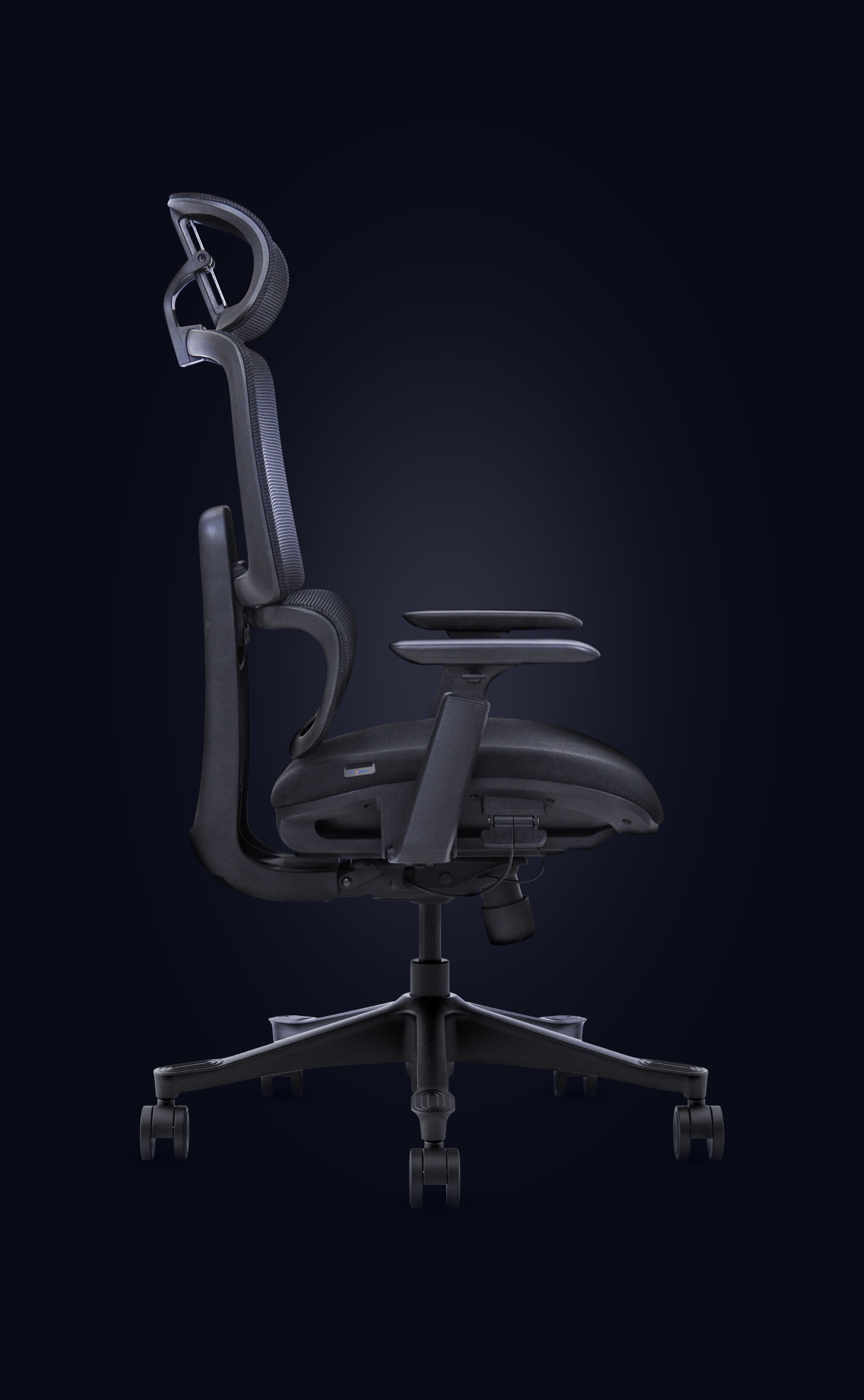 Side view of office chair