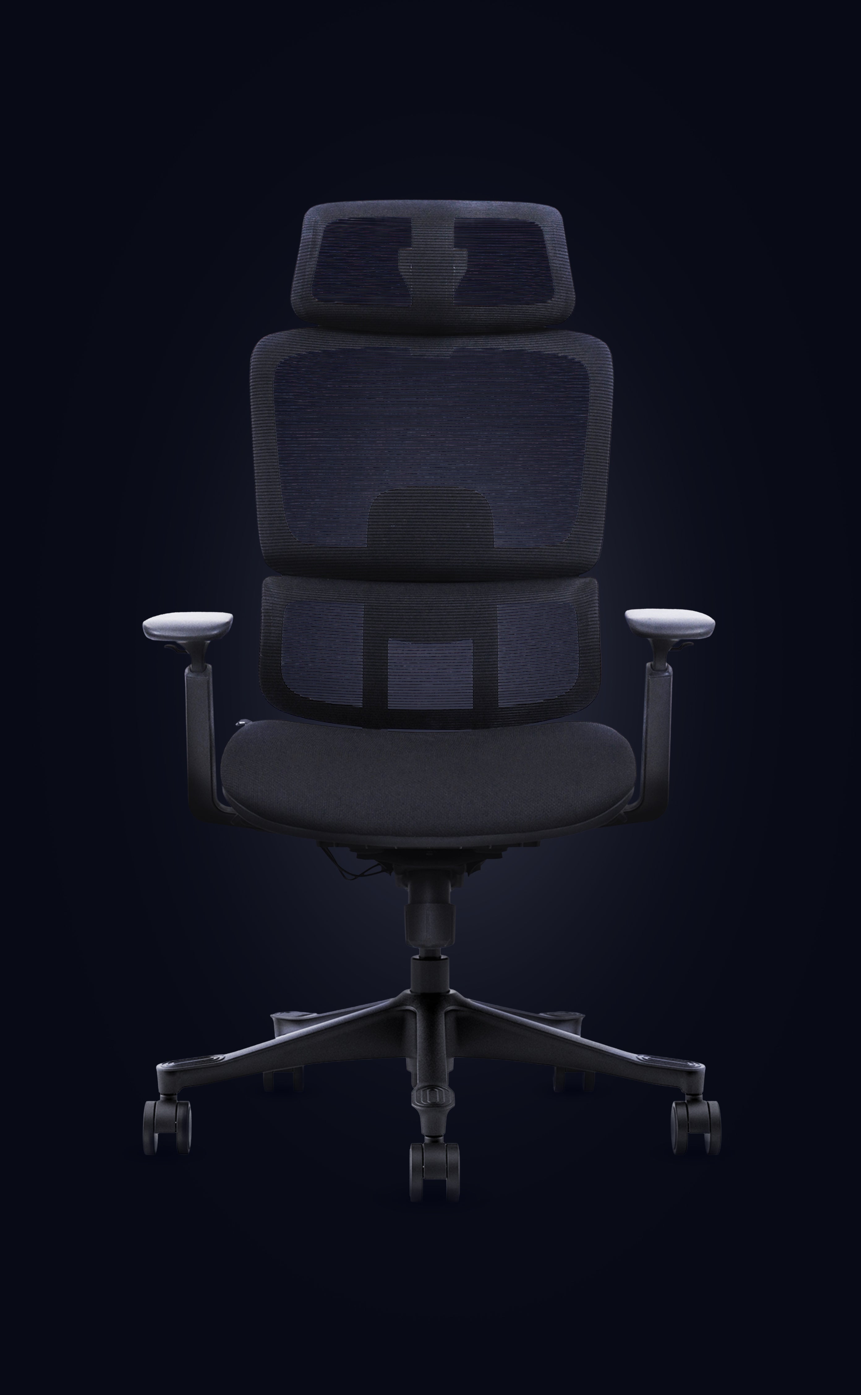 Front view of chair