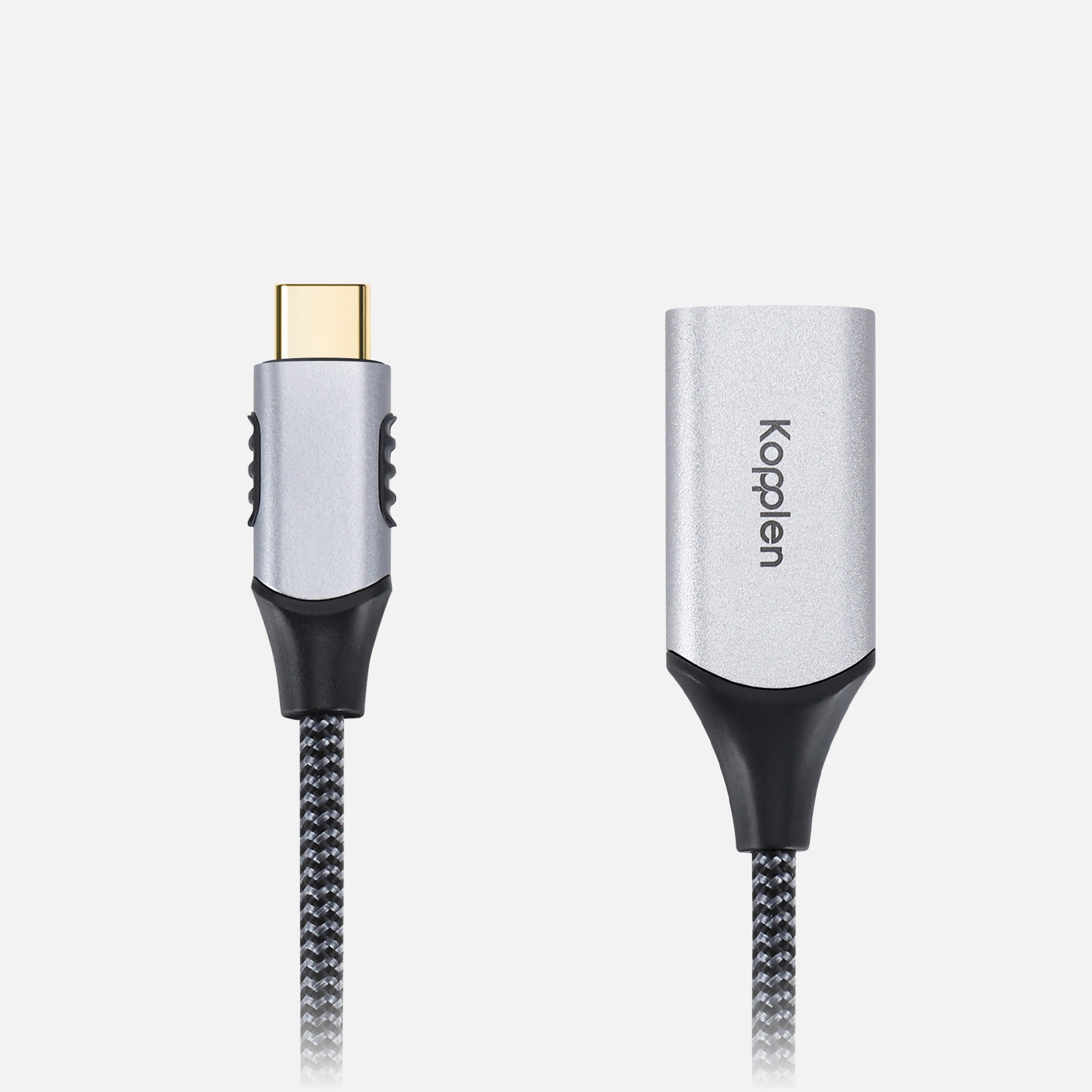 USB-C and female HDMI tips of cable adapter