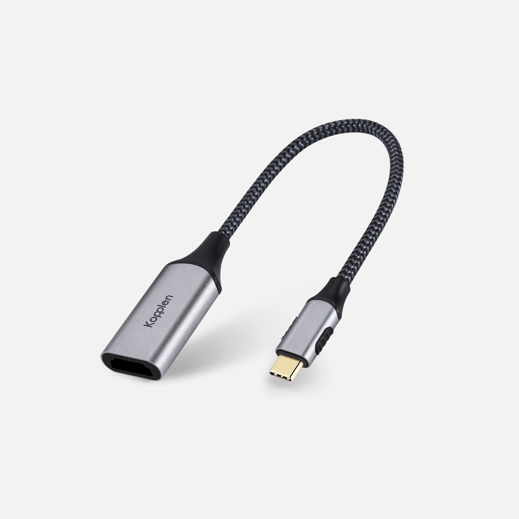 Female HDMI cable with USB-C connector
