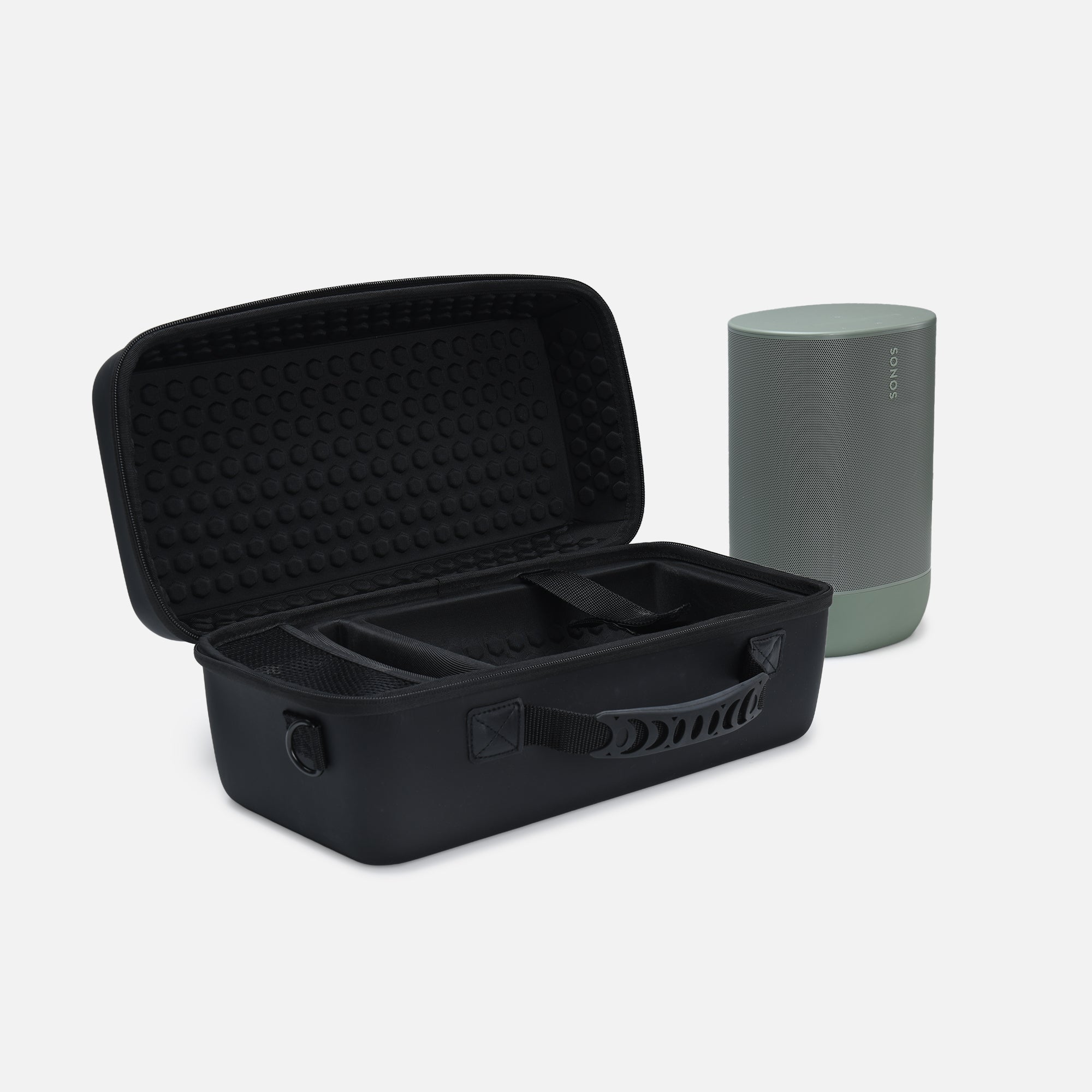 Hardshell Carry Case for Sonos Move & Charge Base | Mesh Storage Pocket