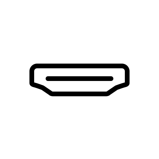 HDMI port black icon