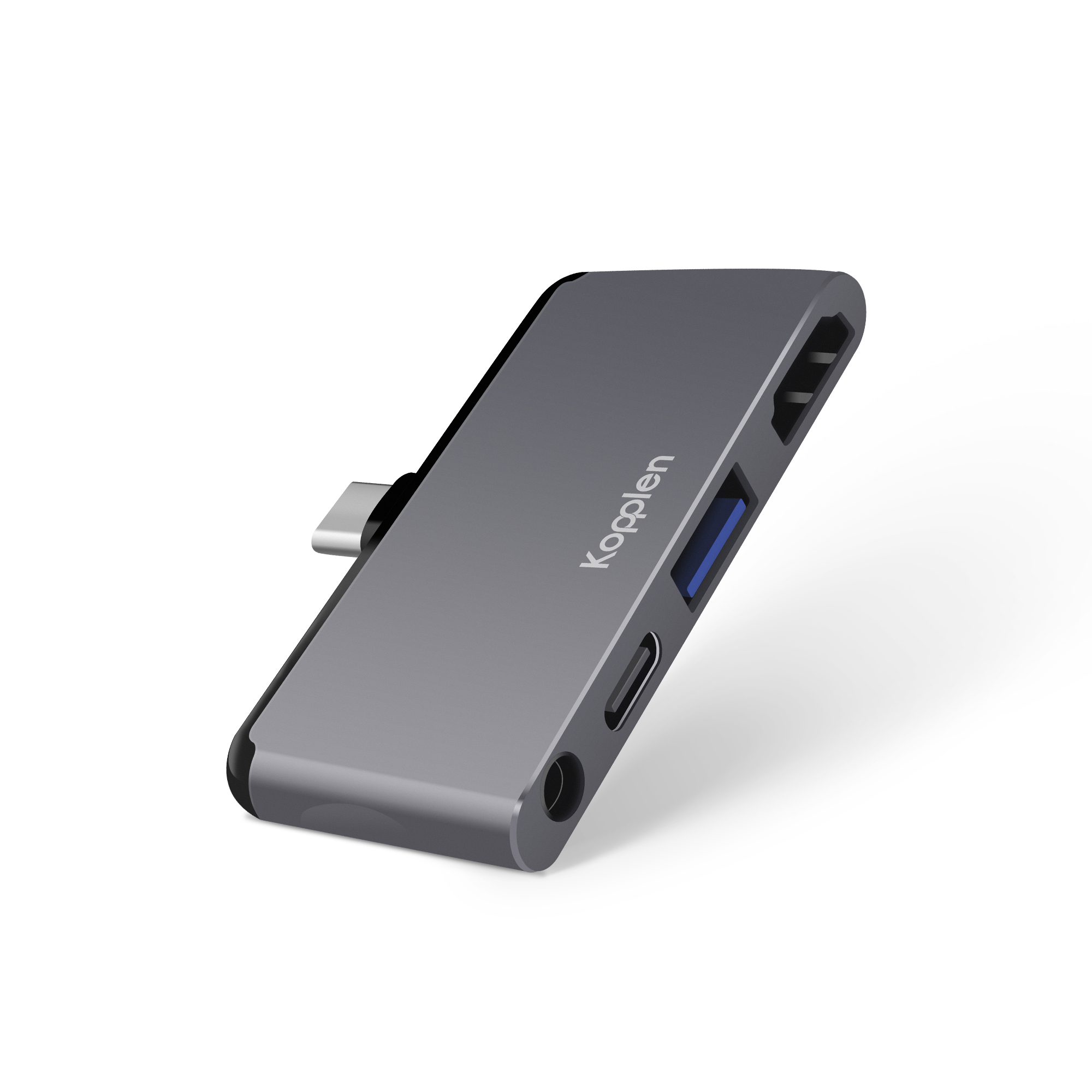 4-Port USB-C Fixed Hub | 4K Video, Audio, Data, Power Delivery