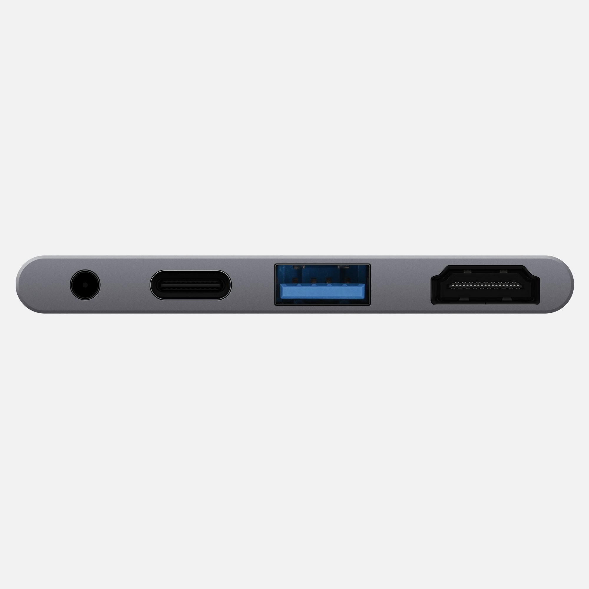 Ports on fixed hub