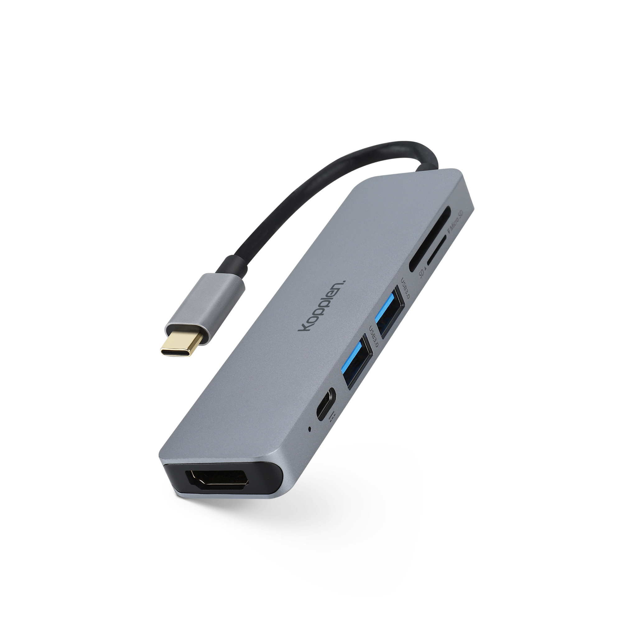 6-Port USB-C Hub | 4K Video, Data, Power Delivery