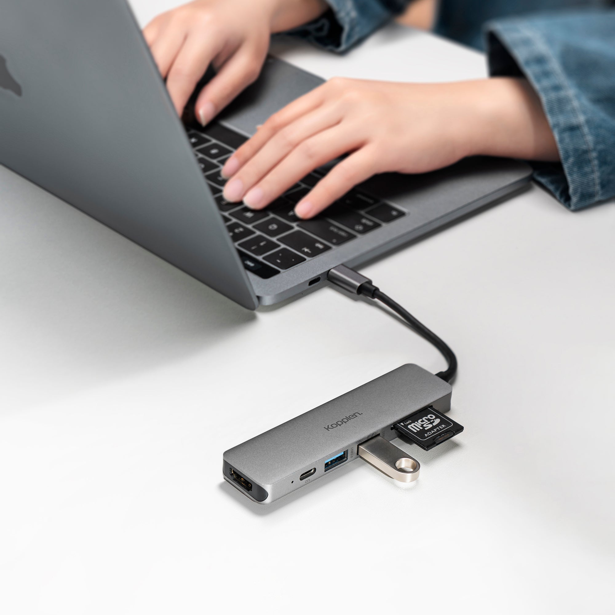 6-Port USB-C Hub | 4K Video, Data, Power Delivery