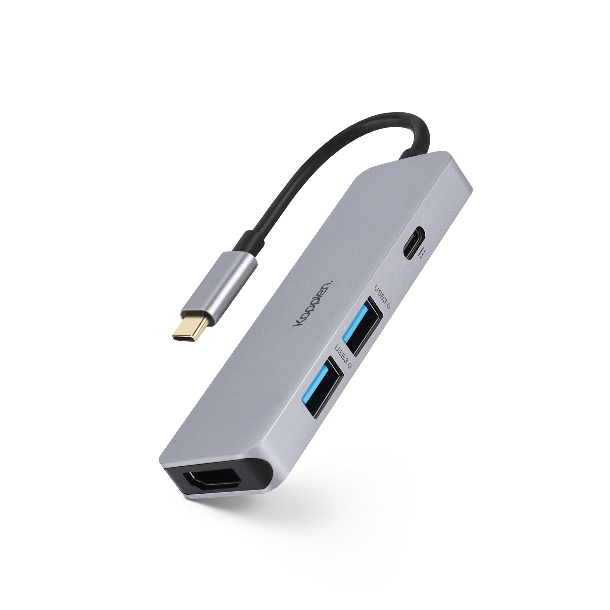 4-Port USB-C Hub | 4K Video, Data, Power Delivery