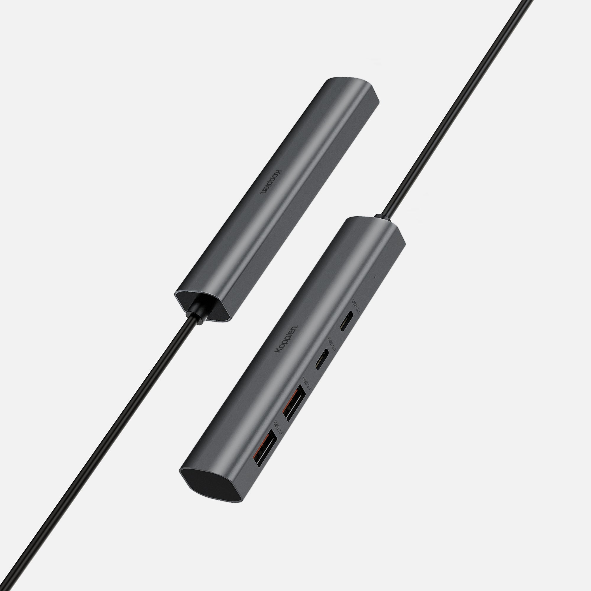 4-Port USB-C Hub | 10Gbps, 100W USB-C Power Delivery