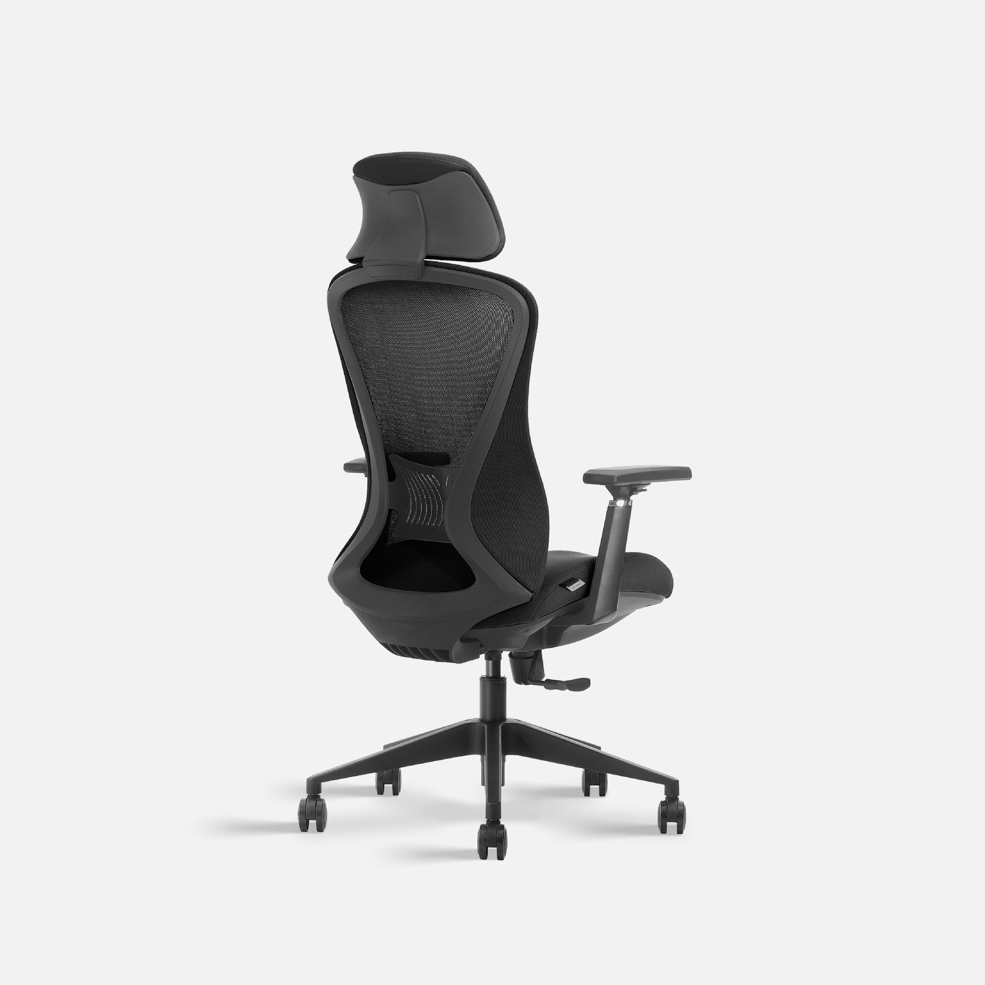 Rear quarter view of office chair