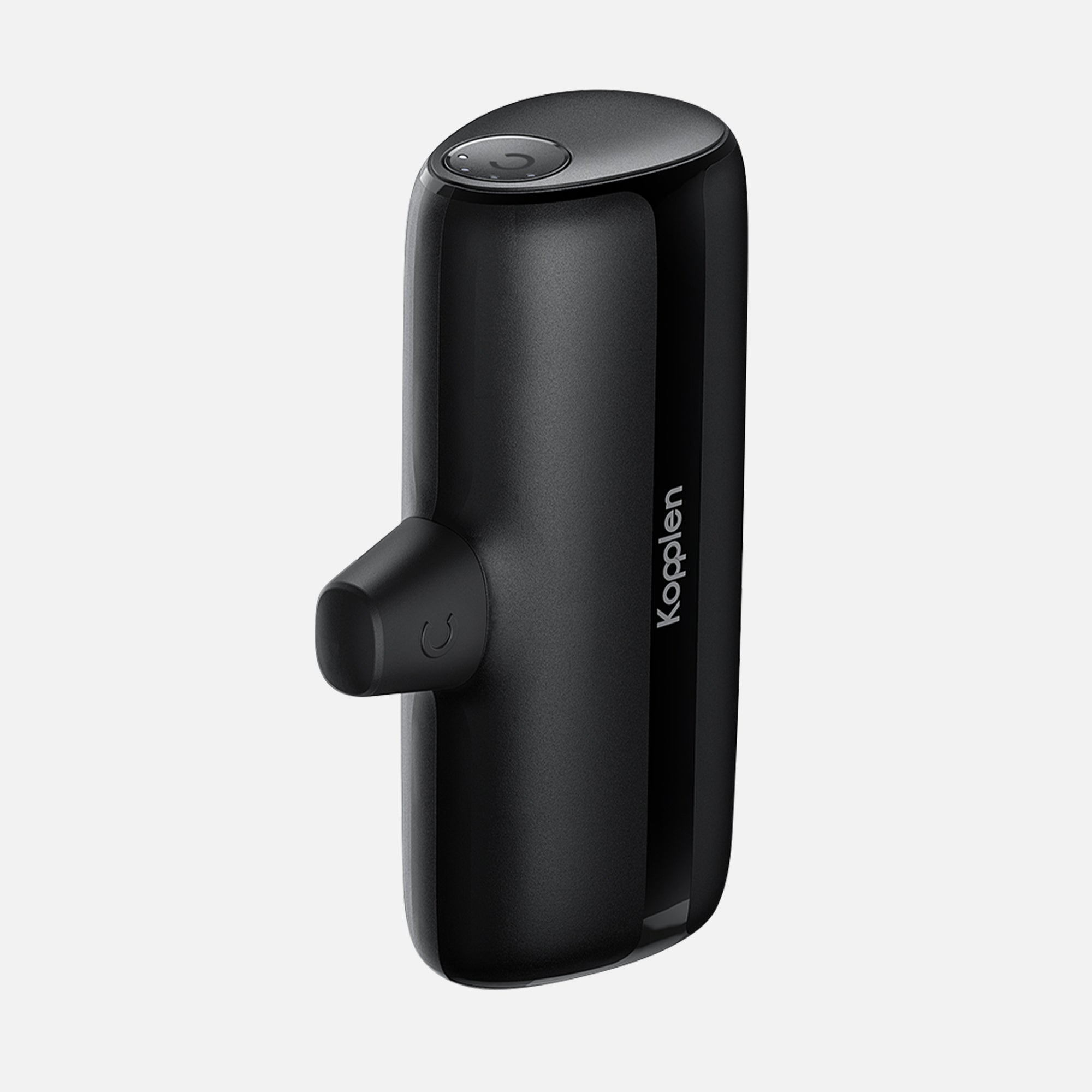 Power bank on its end
