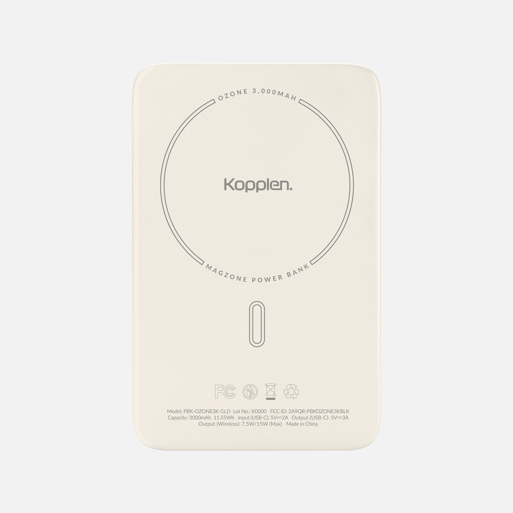 Ozone™ Power Bank 3,000mAh