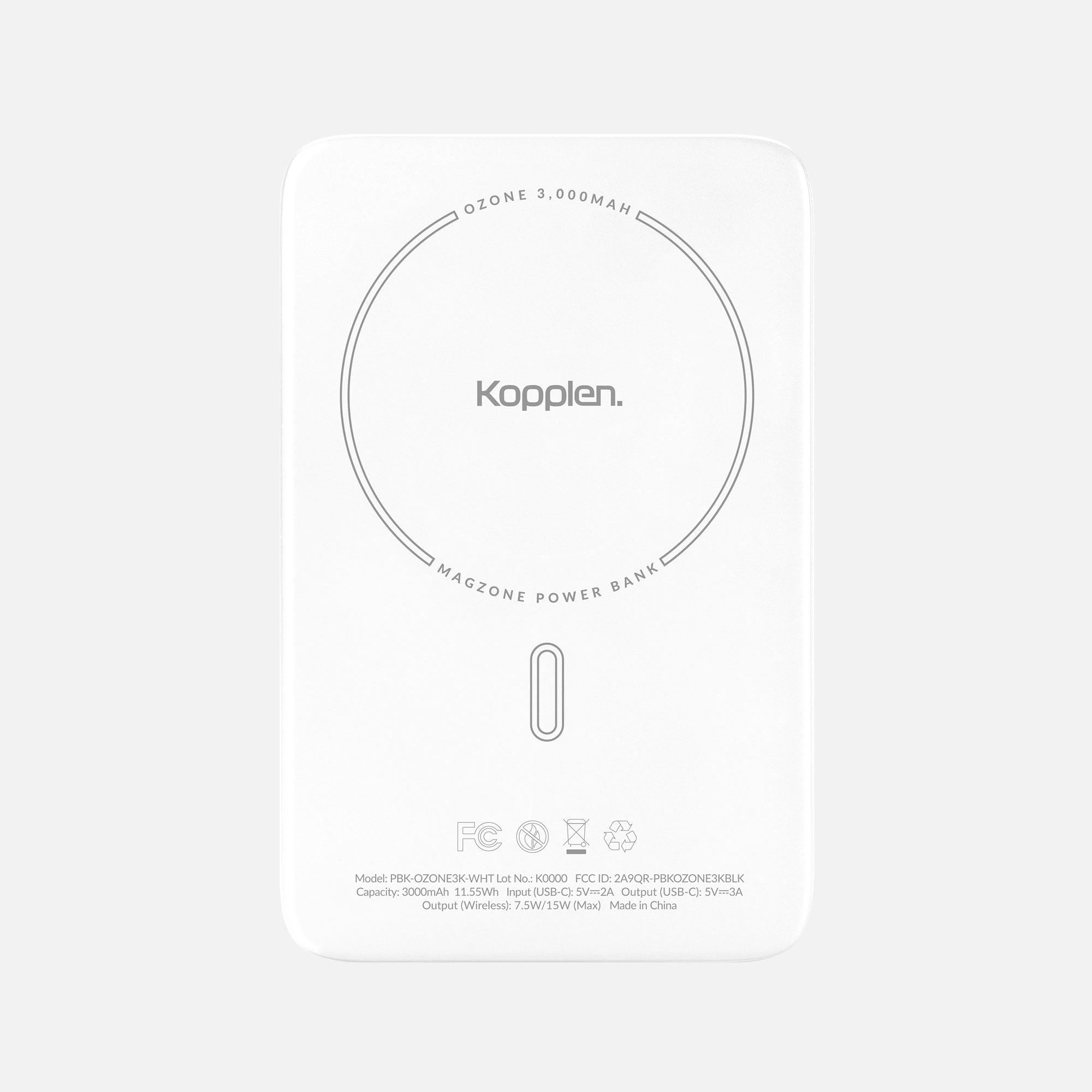 Ozone™ Power Bank 3,000mAh