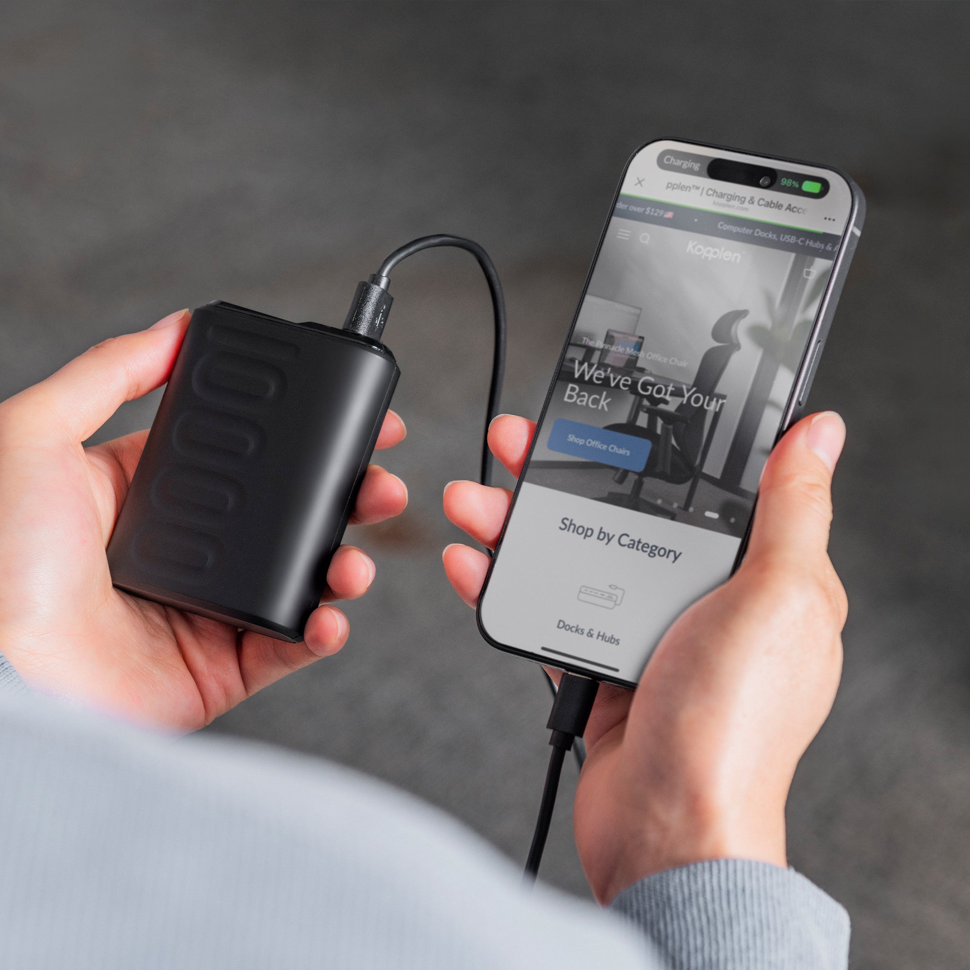 Palm-Sized Power Bank 10,000mAh | USB-C