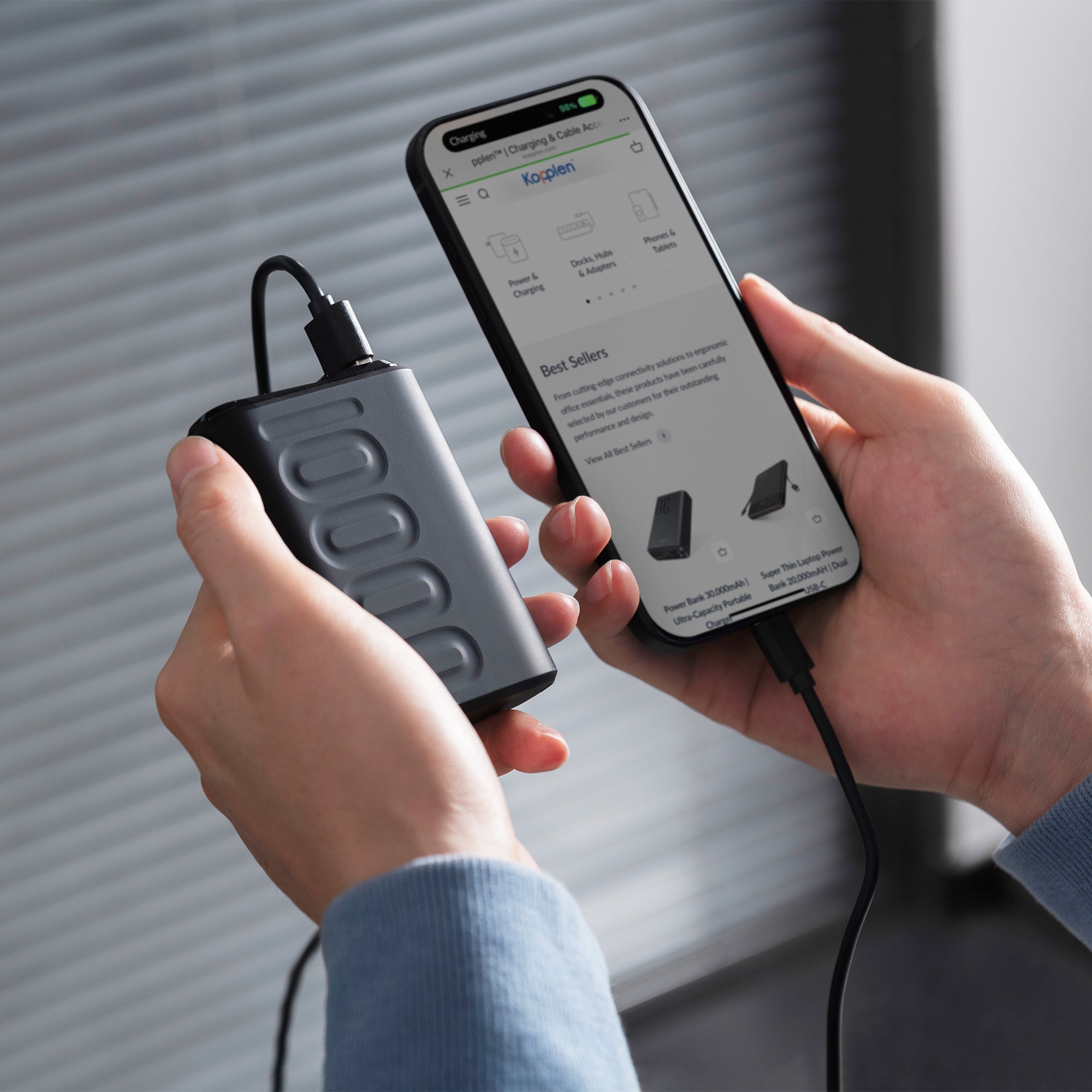 Palm-Sized Power Bank 10,000mAh | USB-C