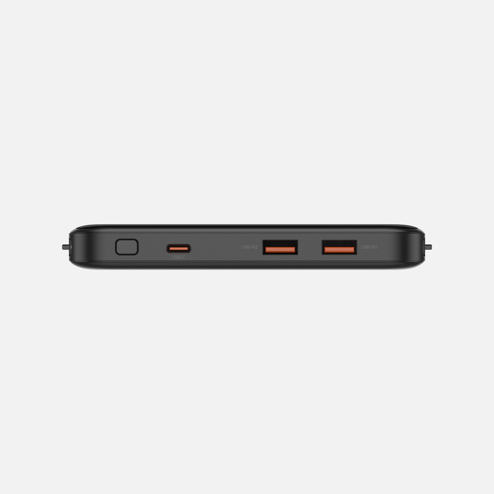 Side port view of power bank