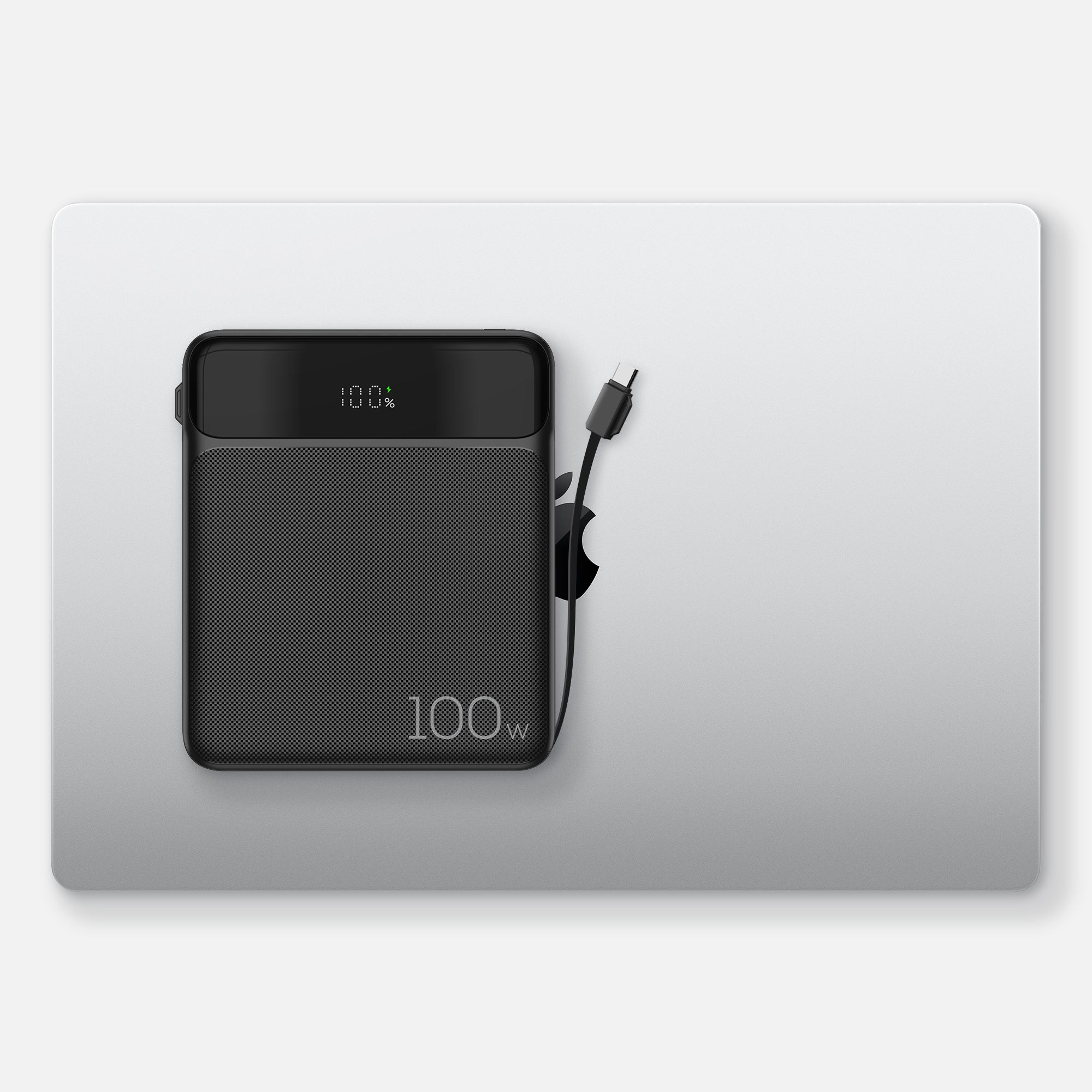 PD36 Kopplen Slim Power Bank on top of Macbook pro 16 inch