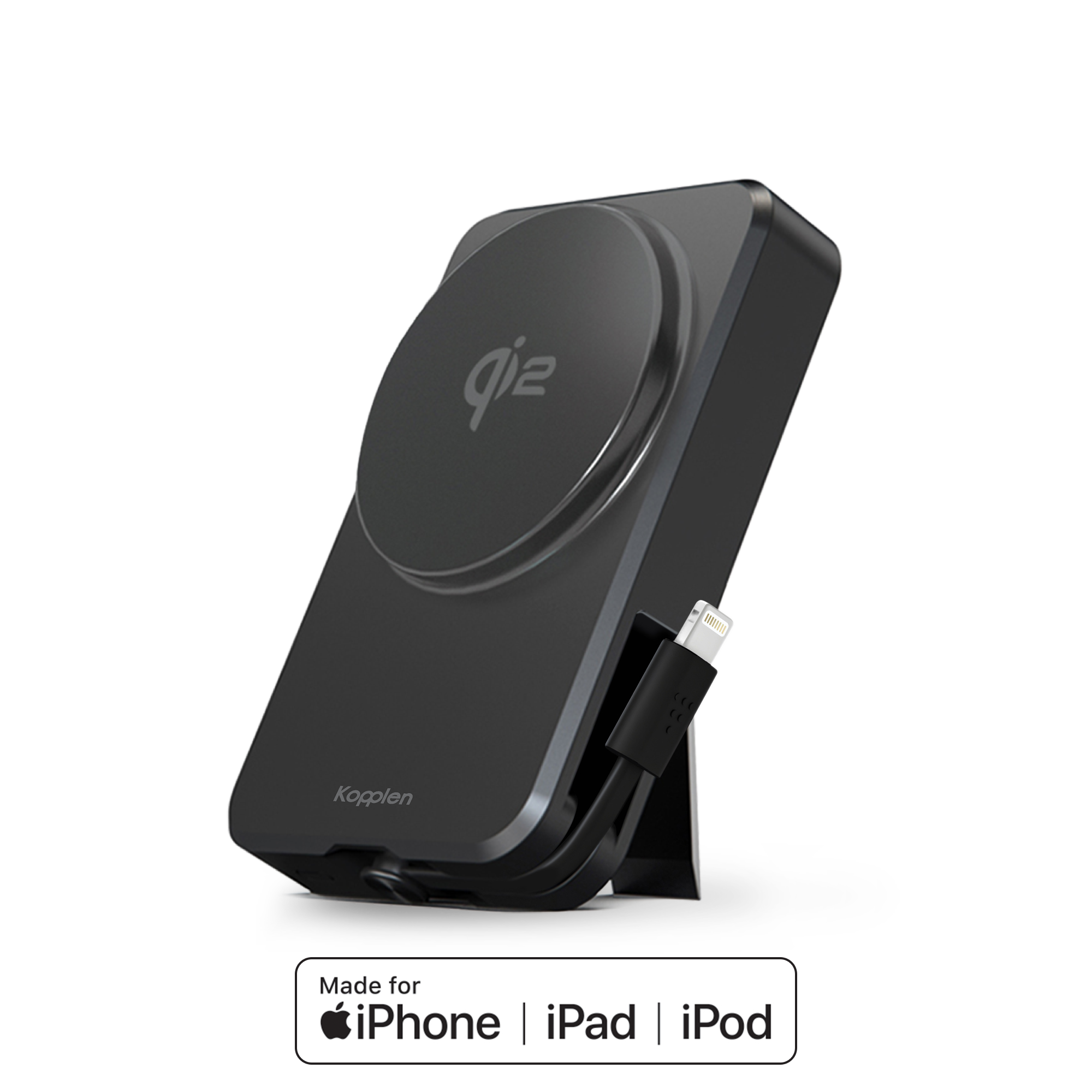 Wireless Qi2 Power Bank 8,000mAh | Made For iPhone Lightning Cable