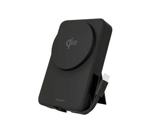 Load image into Gallery viewer, Kopplen Qi2 Certified Wireless Charging Power Bank with Built-in USB-C Cable (20W Max)