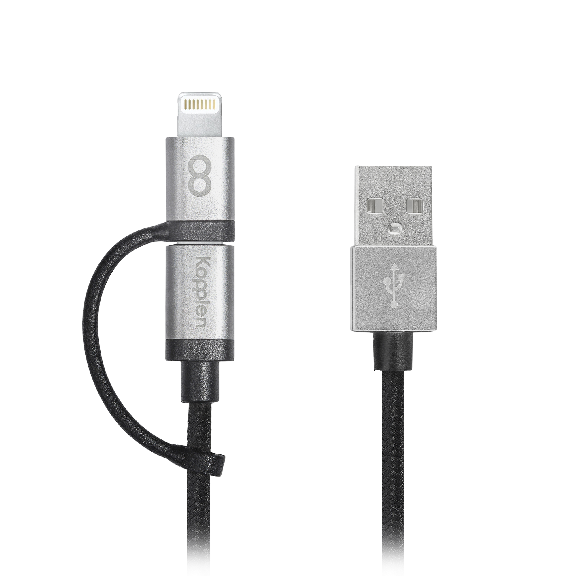 2-in-1 USB-A to Lightning & Micro-USB Cable (1m/3.3ft)