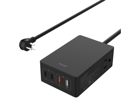 Load image into Gallery viewer, 6-in-1 Power Hub 65W | Dual Outlets (US/CA) &amp; USB Ports