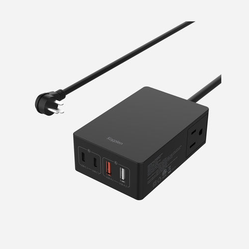 Kopplen 65W 6 IN 1 USB-C Power Hub with Dual Outlets & USB Ports (CHR-STN01BLK)
