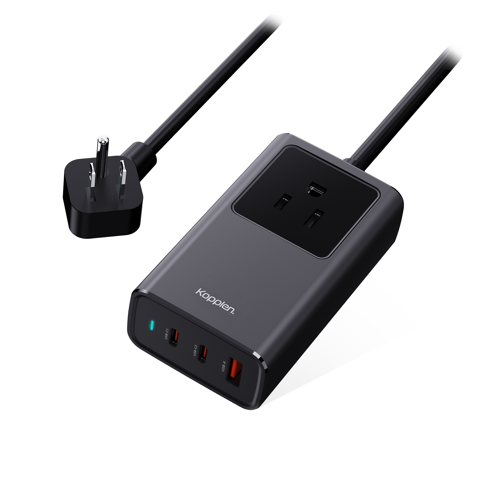 Compact 4-in-1 Charging Station 1200W | US/CA Outlet, USB-C Power Delivery, USB-A