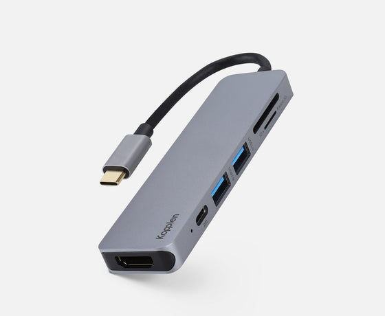 Load image into Gallery viewer, 6-Port USB-C Hub | 4K Video, Data &amp; Power Delivery Adapter