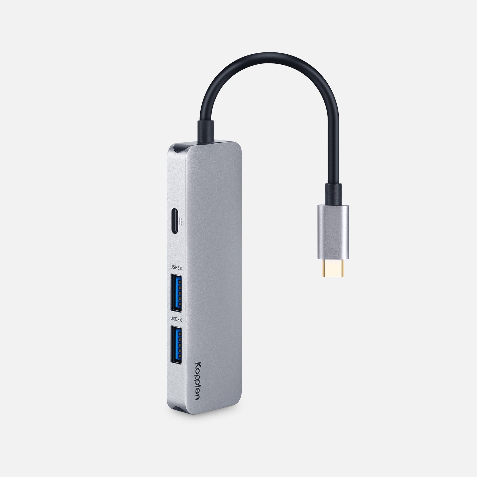 4-Port USB-C Hub | 4K Video, Data & Power Delivery Adapter