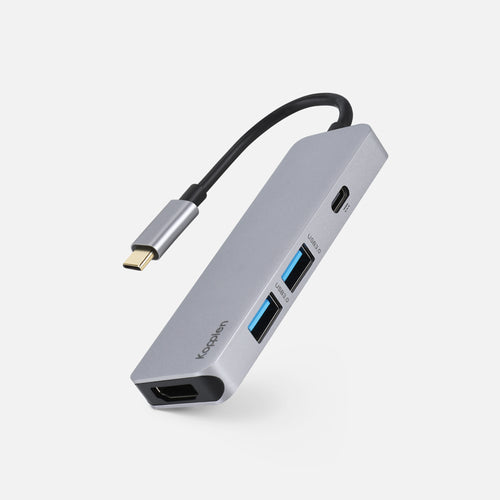 4-Port USB-C Hub | 4K Video, Data & Power Delivery Adapter