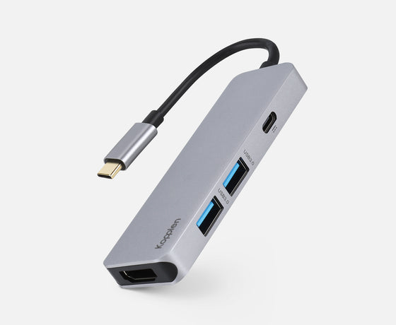 Load image into Gallery viewer, 4-Port USB-C Hub | 4K Video, Data &amp; Power Delivery Adapter