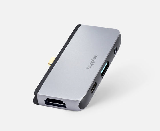 Load image into Gallery viewer, 4-Port USB-C Multi-Device Fixed Hub | Video, Audio &amp; Data Adapter