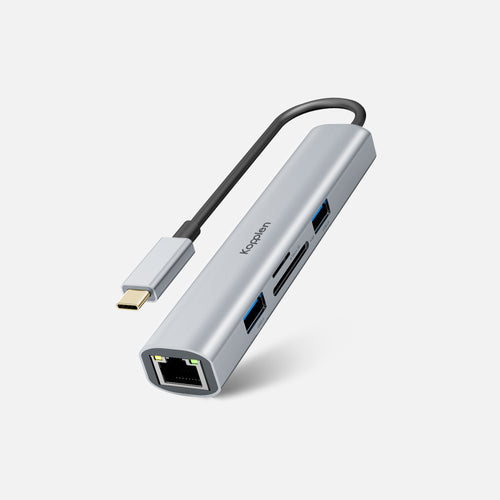 6-Port USB-C Hub | HDMI, Data & Network Hub