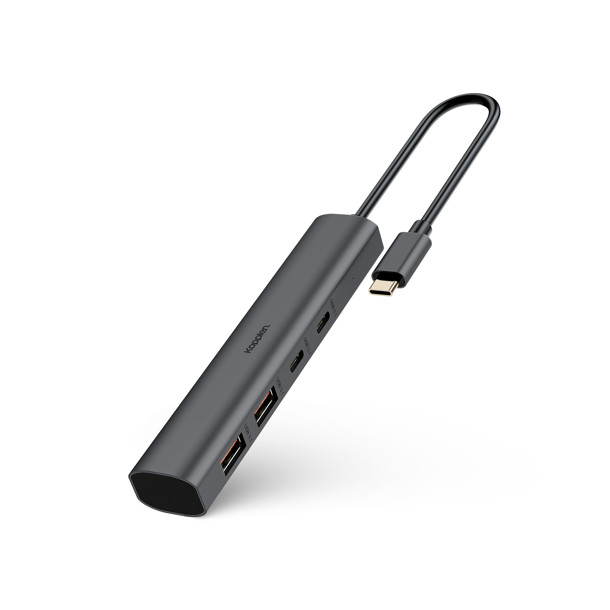 4-Port USB-C Hub | 10Gbps, 100W USB-C Power Delivery