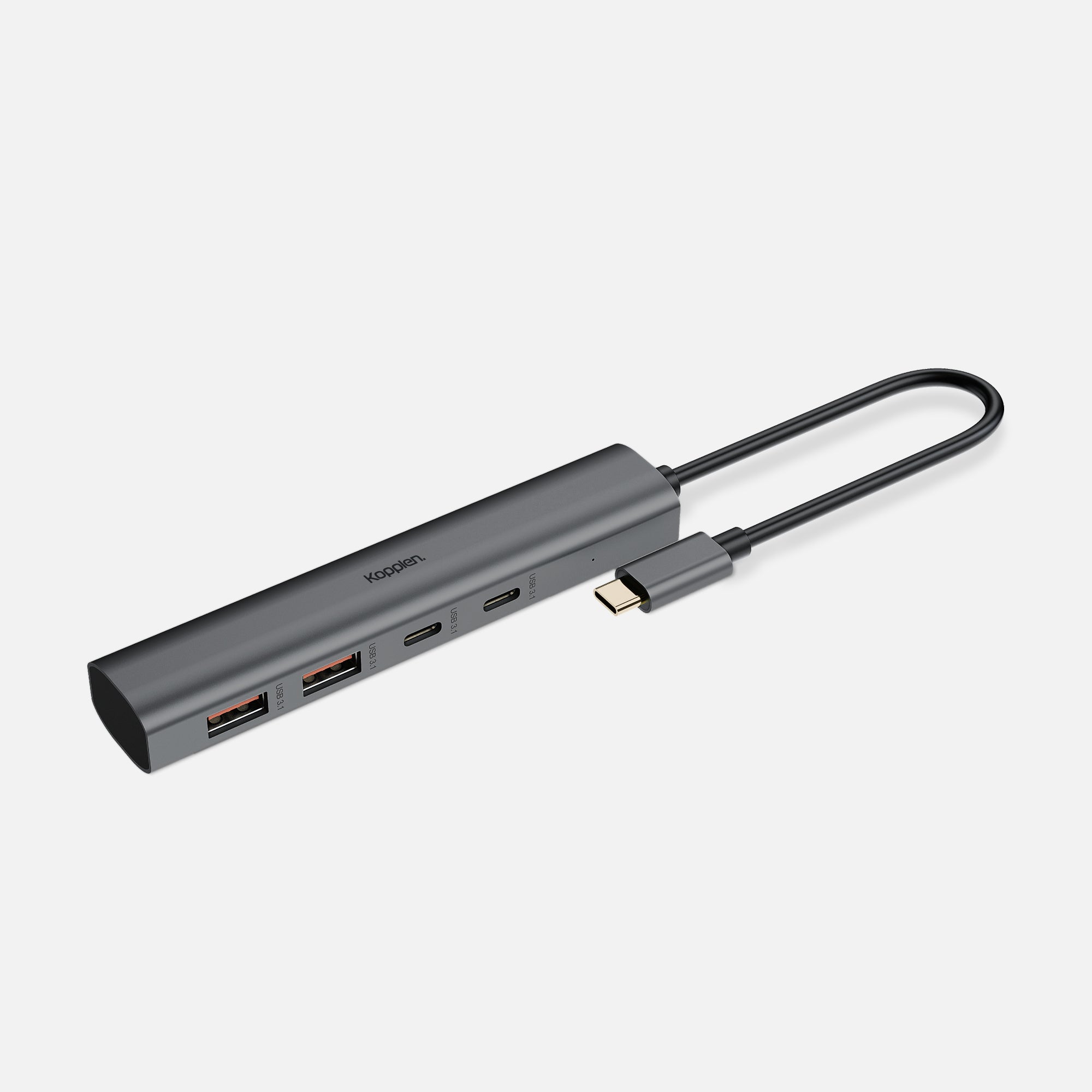 4-Port USB-C Hub | 10Gbps, 100W USB-C Power Delivery