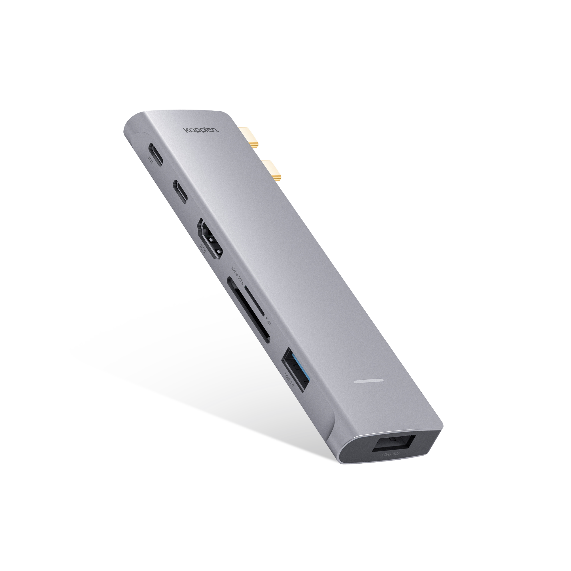 7-Port Dual USB-C Fixed Hub | Compatible with Apple Silicon M Series