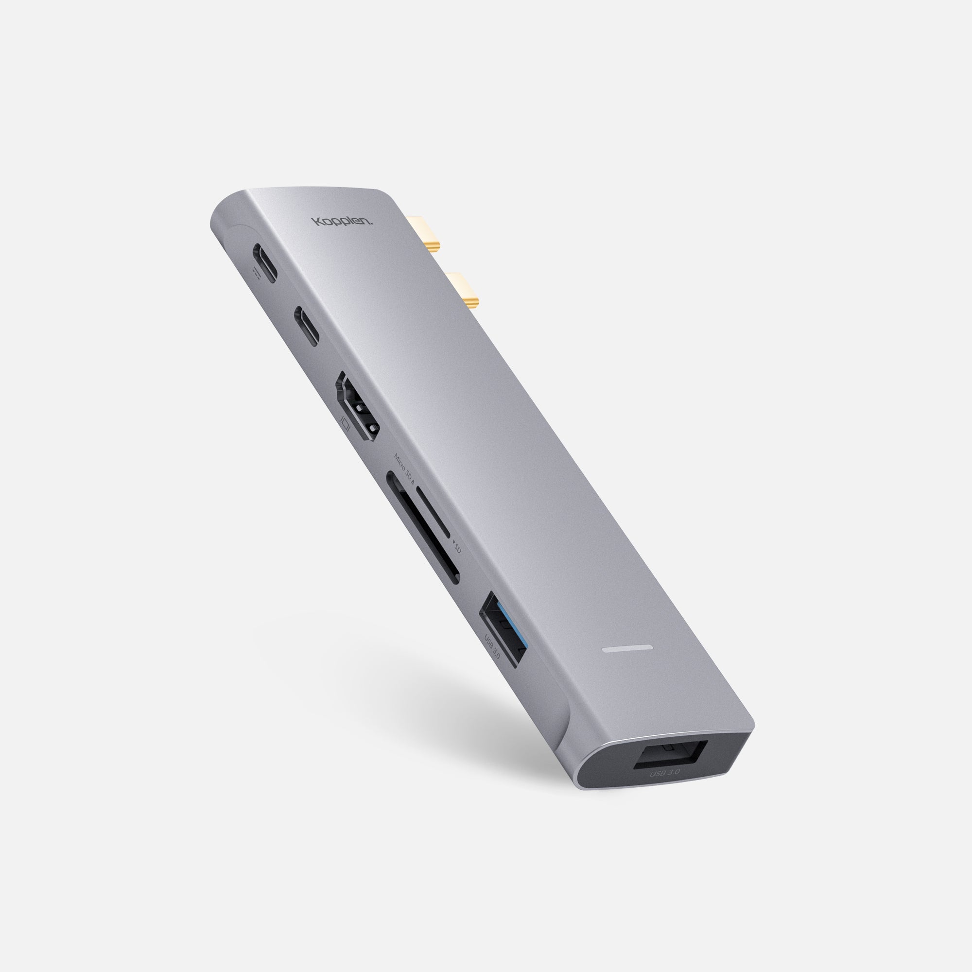 7-Port Dual USB-C Fixed Hub | Compatible with Apple Silicon M Series