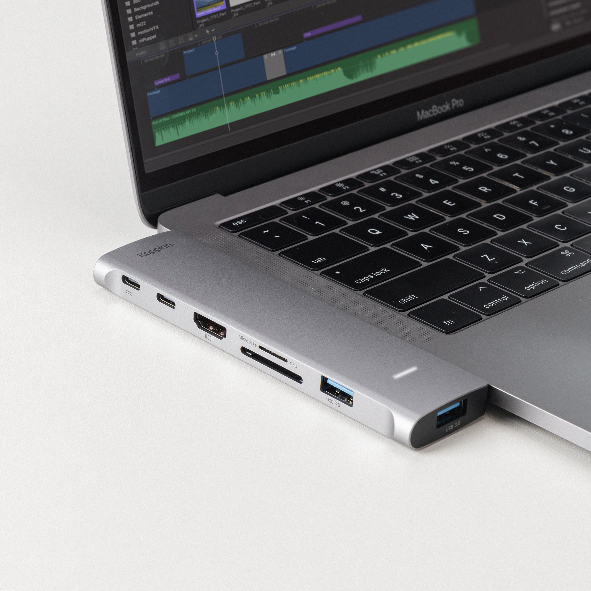 7-Port Dual USB-C Fixed Hub | Compatible with Apple Silicon M Series