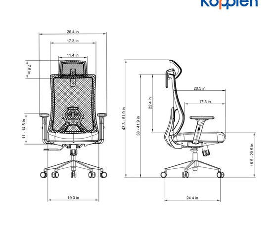 Load image into Gallery viewer, Ergonomic High-Back Mesh Office Chair