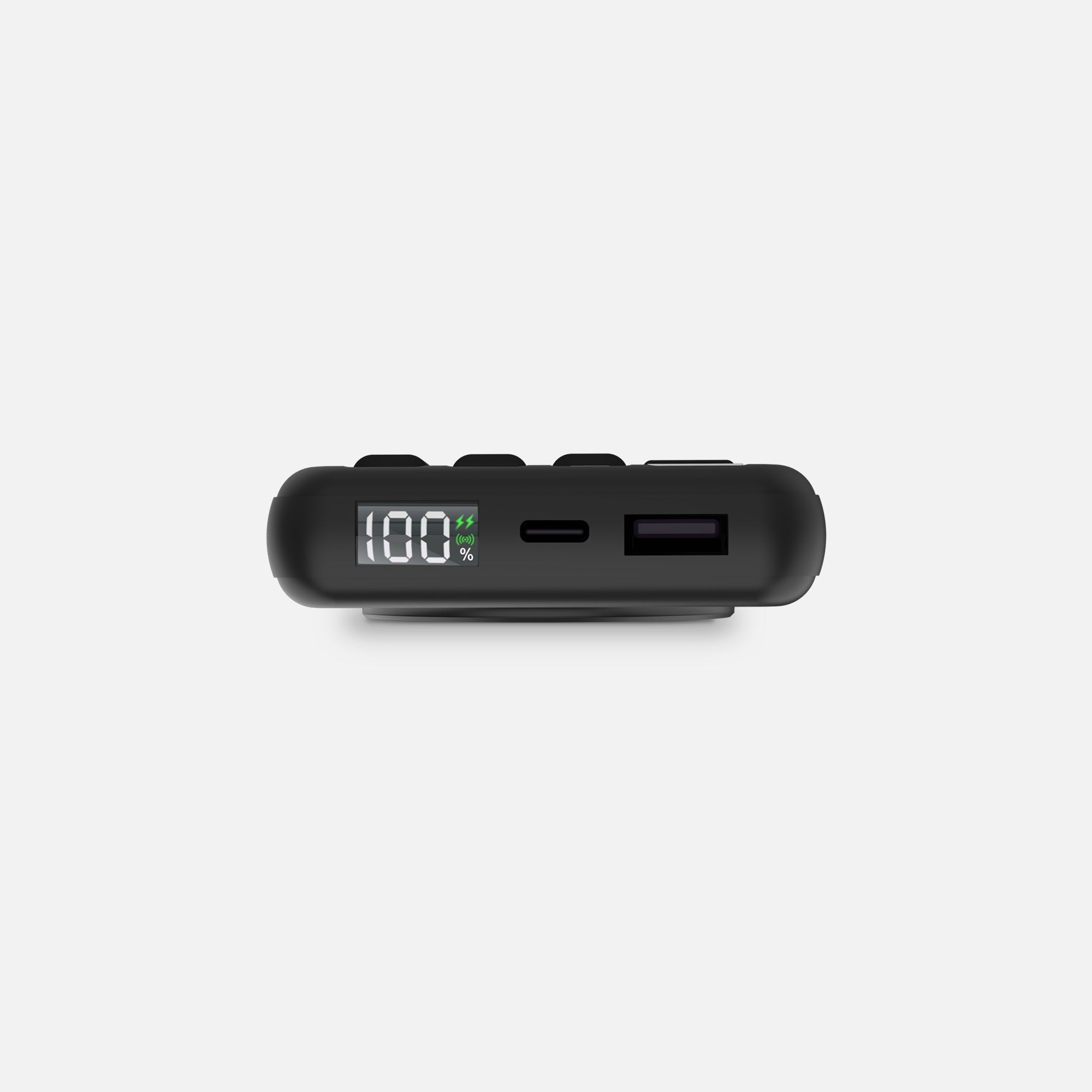 Power bank ports on end