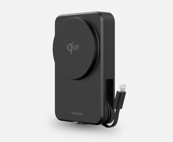 Load image into Gallery viewer, Wireless Qi2 Power Bank 8,000mAh | Made For iPhone Lightning Cable