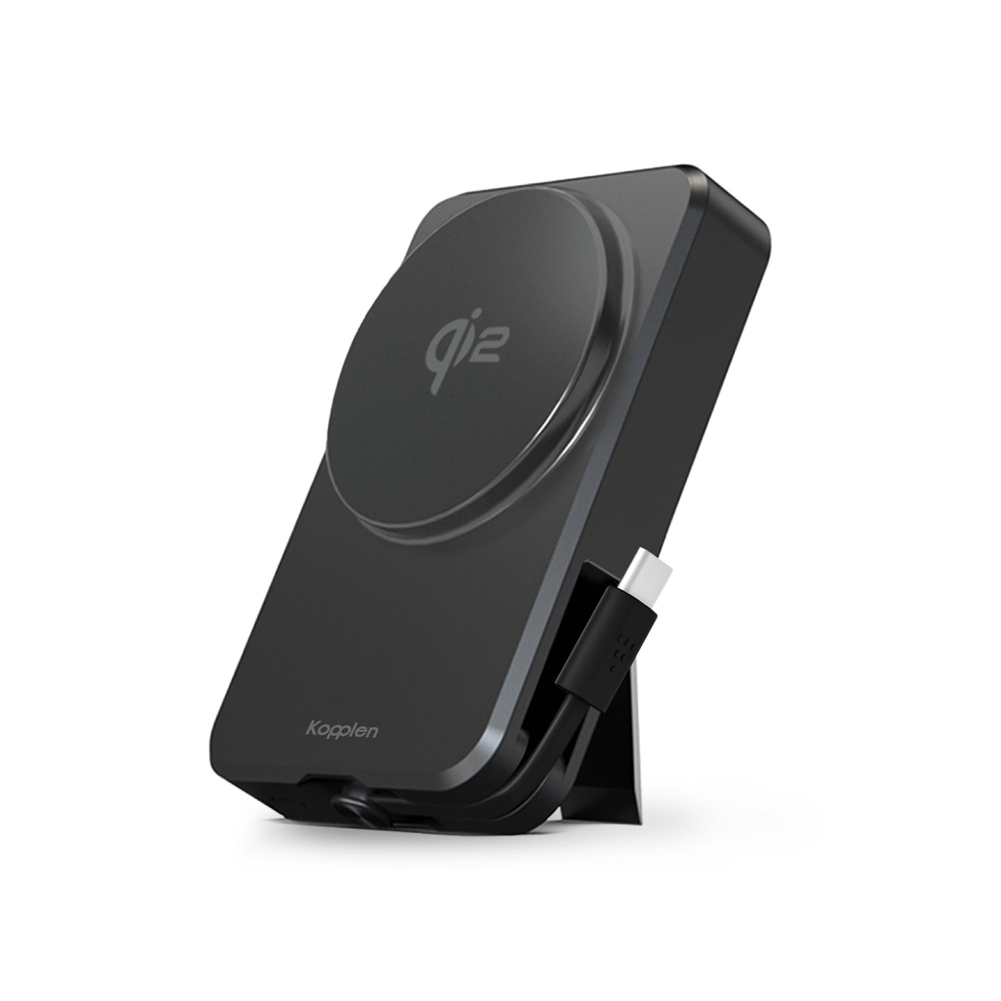 Wireless Qi2 Power Bank 8,000mAh | Built-in USB-C Cable