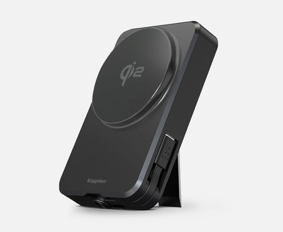 Load image into Gallery viewer, Wireless Qi2 Power Bank 8,000mAh | Built-in USB-C Cable