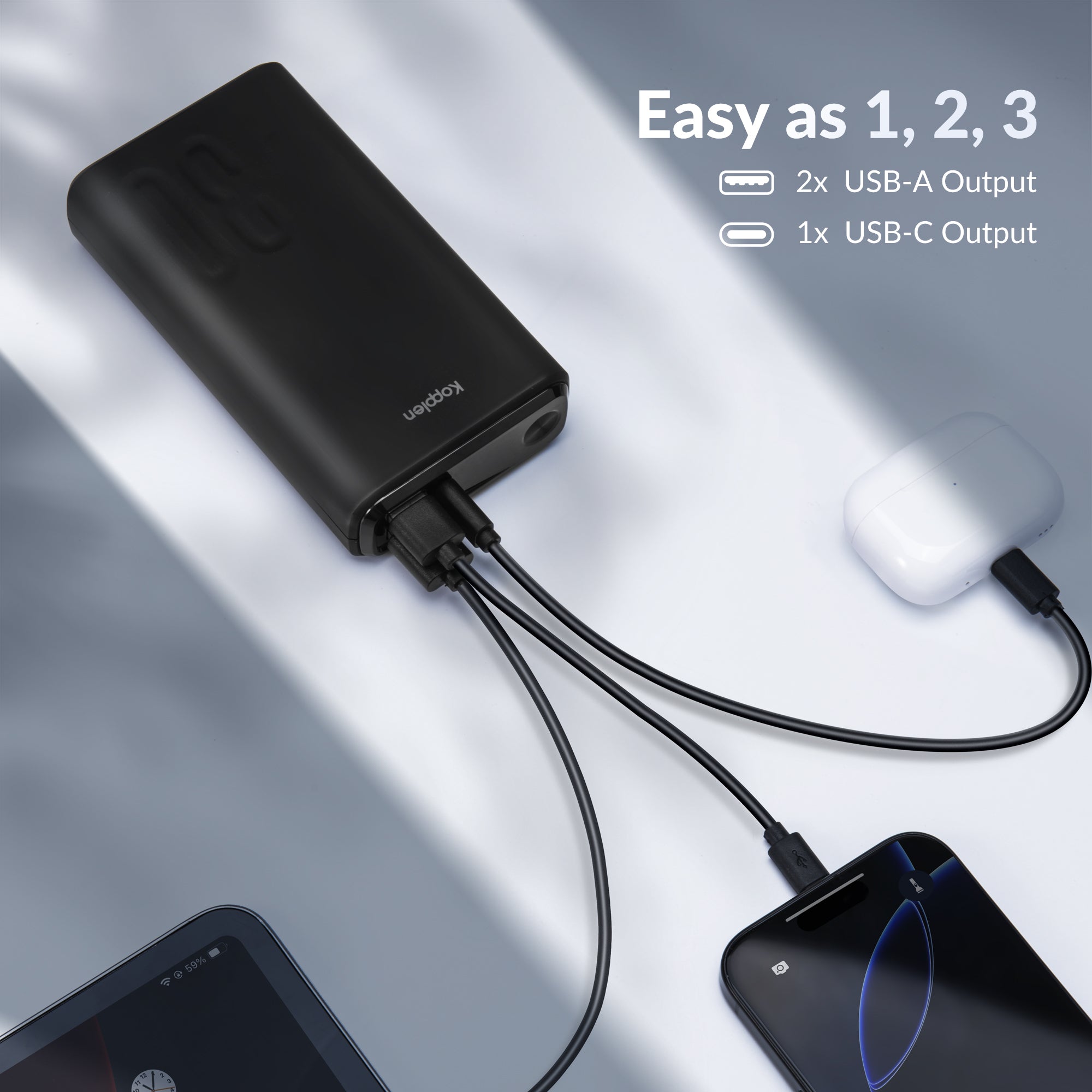 Power Bank 30,000mAh | Ultra-Capacity Portable Charger