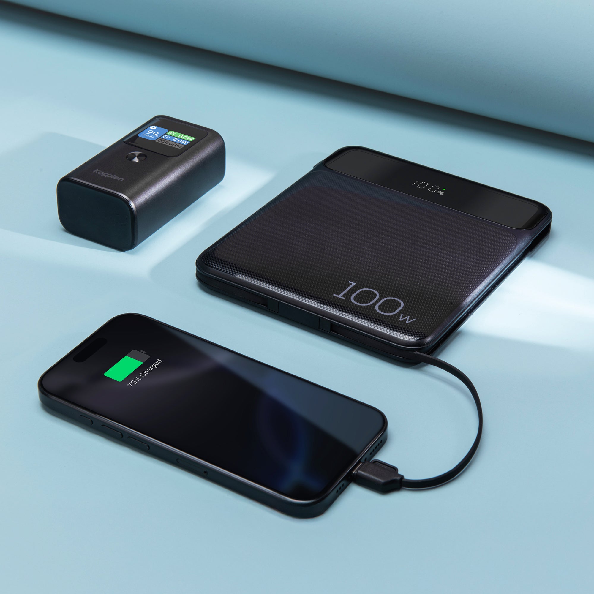 2x Power Bank Bundle 20,000mAh & 10,000mAh | Thin Laptop Charger & LCD Display Power Bank