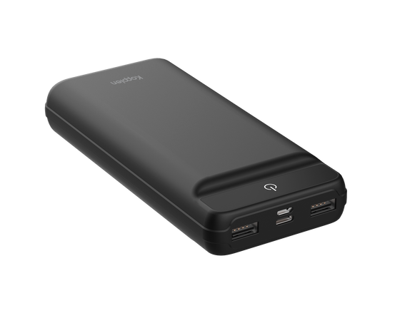 Load image into Gallery viewer, Kopplen 20000 mAh Dual USB Power Bank - Black (PBK-RGL03BLK)