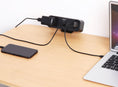 Load image into Gallery viewer, Kopplen Desk Clamp-Mounted Power Strip with PD 65W USB-C + 18W USB-A - Black (CHR-PB01BLK)