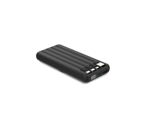 Load image into Gallery viewer, Kopplen 15W Magnetic Wireless Power Bank with Quad-Cable  - Black (PBK-WL12BLK)