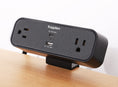Load image into Gallery viewer, Kopplen Desk Clamp-Mounted Power Strip with PD 65W USB-C + 18W USB-A - Black (CHR-PB01BLK)